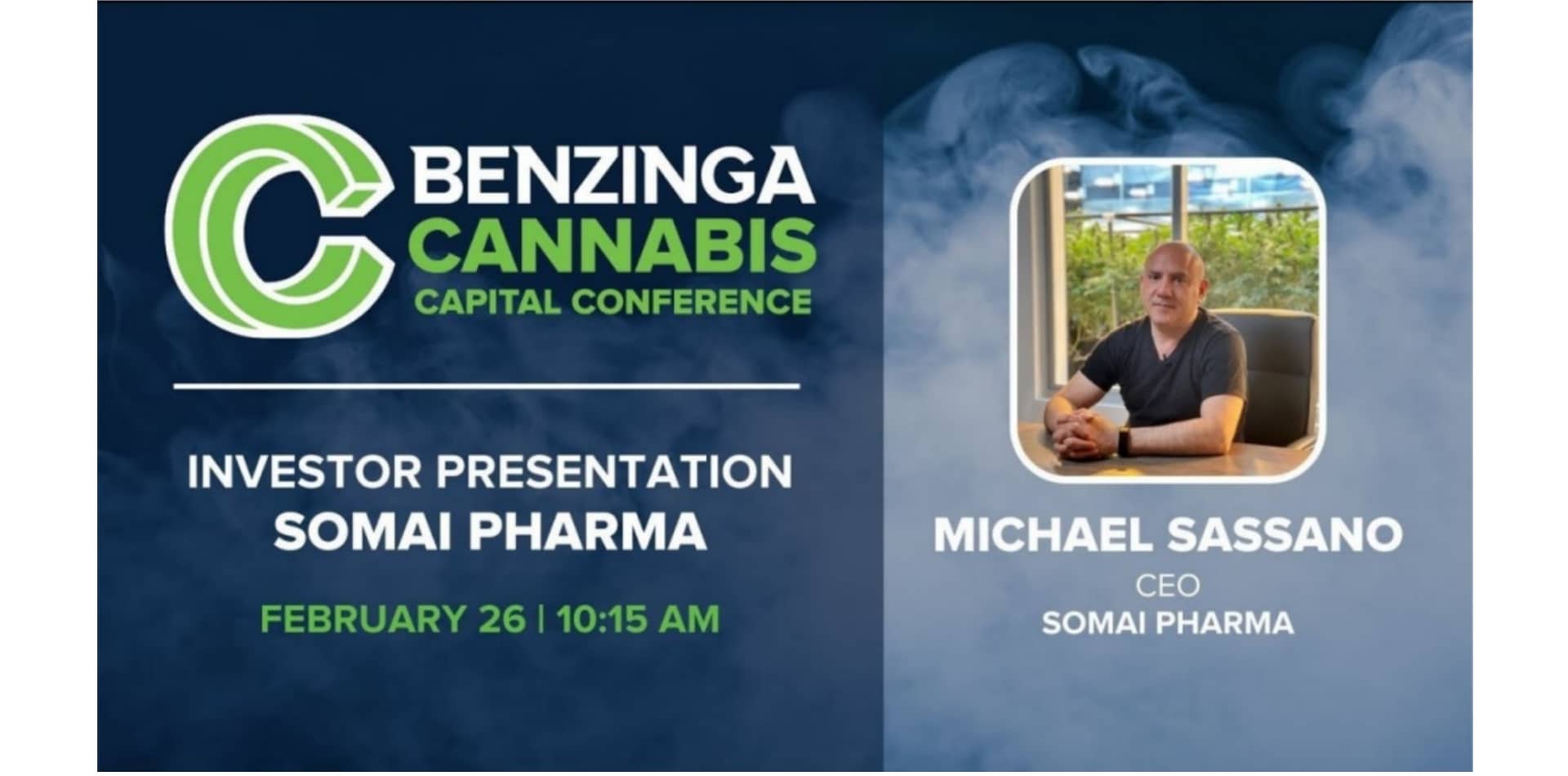 Conferência Benzinga Cannabis Capital | 25-26 de fevereiro de 2021 | Michael Sassano